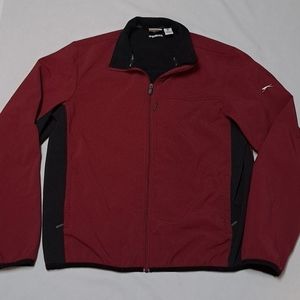 Slazenger Two Tone Red Black Men's Full Zip Golf Jacket READ